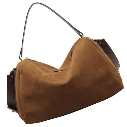 pumpumlia Elegante lässige Tasche für Damen, geräumige Schulter mit bequemem Riemen, Crossbody-Tasche für Herbst und Winter, braun, One Size von pumpumlia