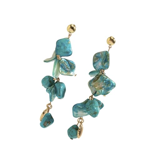 pumpumlia Eleganter Strand-Themenschmuck, Perlglanz-Muschel-Anhänger, Halskette, Ohrringe für Freizeitausflüge und Reisen, Halskette für Damen, Einheitsgröße, Wie beschrieben, Wie beschrieben von pumpumlia