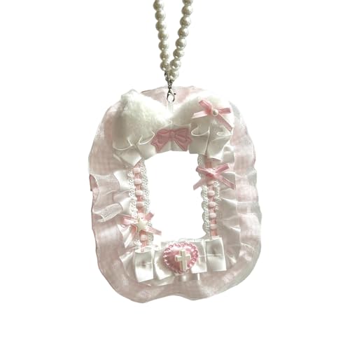 pumpumlia Modischer, eleganter Stil Angelic Wing Kartenhalter mit Plüsch-Textur und anpassbarer Spitze für trendige Frauen Angelic Wing Kartenhalter, B, Einheitsgröße von pumpumlia