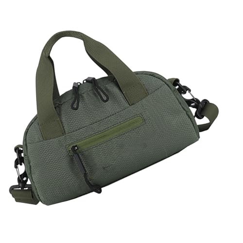pumpumlia Multifunktionale wasserdichte Nylon-Fitness-Tragetasche, verstellbarer Gurt für Fitnessstudio, wichtige Reiseausrüstung, Aufbewahrung, Büro, Turnbeutel, grün, One Size von pumpumlia