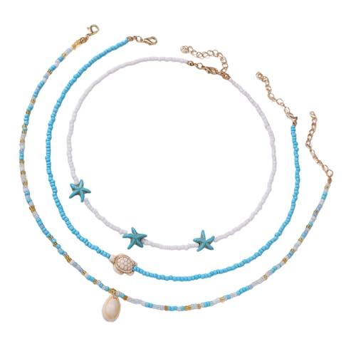 pumpumlia Perlen-Halsketten-Set mit mehreren Strängen, handgefertigt mit Legierung, für den täglichen Gebrauch und Styling-Perlen-Halsketten-Set, Einheitsgröße, Wie beschrieben, Wie beschrieben pumpumlia Perlen-Halsketten-Set mit mehreren Strängen, handgefertigt mit Legierung, für den täglichen Gebrauch und Styling-Perlen-Halsketten-Set, Einheitsgröße, Wie beschrieben, Wie beschrieben von pumpumlia