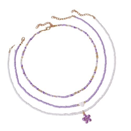 pumpumlia Perlen-Halsketten-Set mit mehreren Strängen, handgefertigt mit Legierung, für den täglichen Gebrauch und Styling-Perlen-Halsketten-Set, Einheitsgröße, Wie beschrieben, Wie beschrieben pumpumlia Perlen-Halsketten-Set mit mehreren Strängen, handgefertigt mit Legierung, für den täglichen Gebrauch und Styling-Perlen-Halsketten-Set, Einheitsgröße, Wie beschrieben, Wie beschrieben von pumpumlia