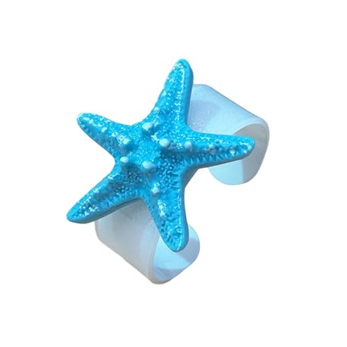 pumpumlia Trendiger Armreif aus Kunstharz mit Ozeanik-Motiv und einzigartigem Seestern-Anhänger für Versammlungen und alltägliche Accessoires, Ozeanik-inspirierter Schmuck, Einheitsgröße, Wie von pumpumlia