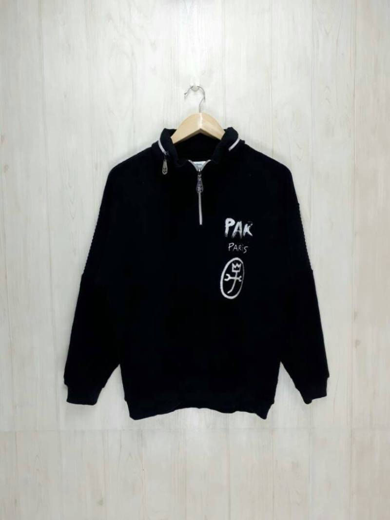 Deadstock Vintage Castelbajac Sweatshirt Sport Fleece Hoodie Paris Medium Size von punklabi88