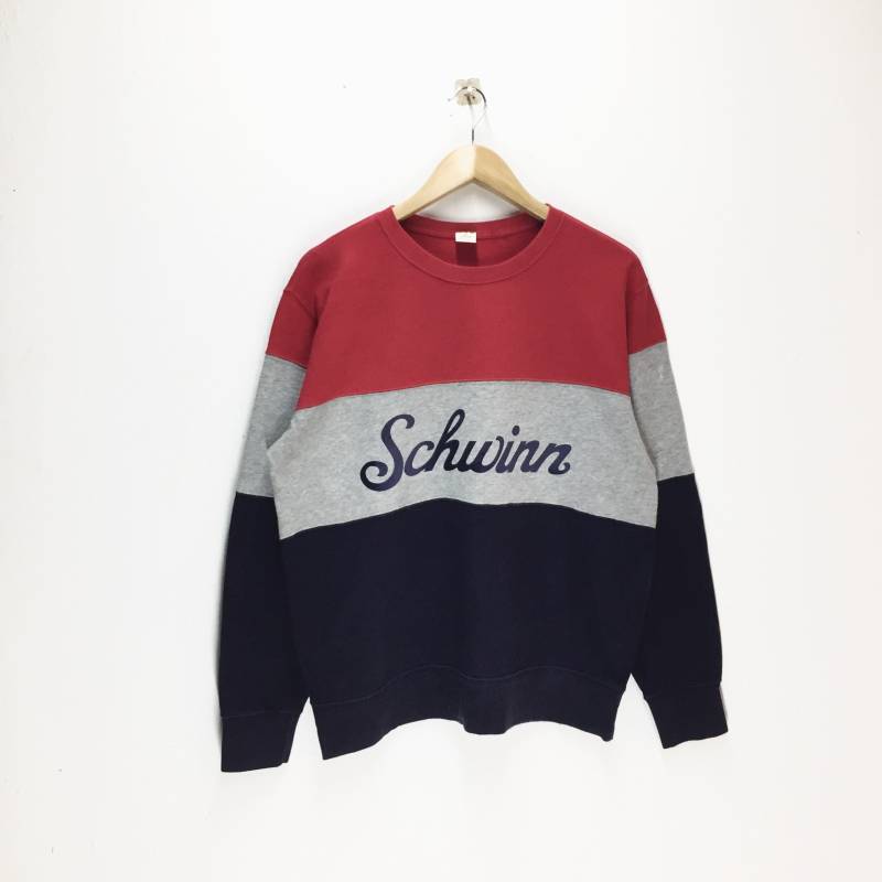 Seltene Vintage Schwinn Sweatshirts/Sportswear Pullover Crewneck Stripe Gestreift Große Größe von punklabi88