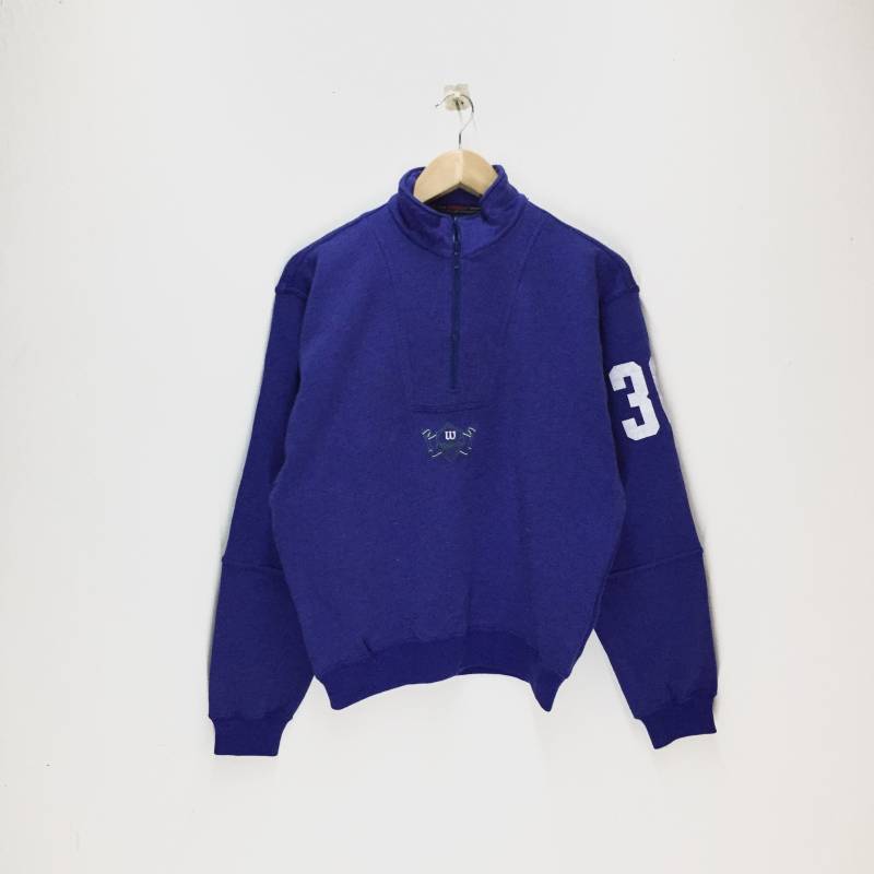 Seltener Vintage Wilson Sweatshirt/Halber Reißverschluss Tokyu Ski Club Blauer Pullover Schöner Zustand Klein von punklabi88