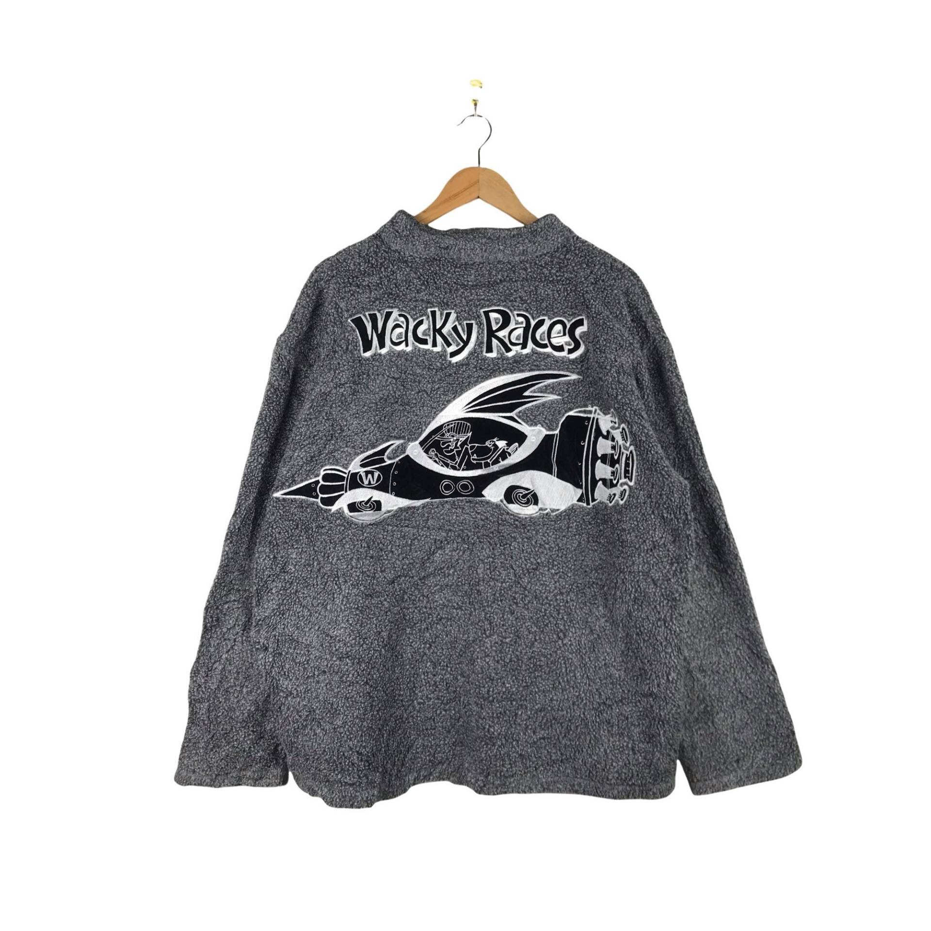 Seltenes Vintage Muttley Sweatshirt/Wacky Races Videospiel Stanley Desantis Mumbly Nascar Fleece Pullover Large Size von punklabi88