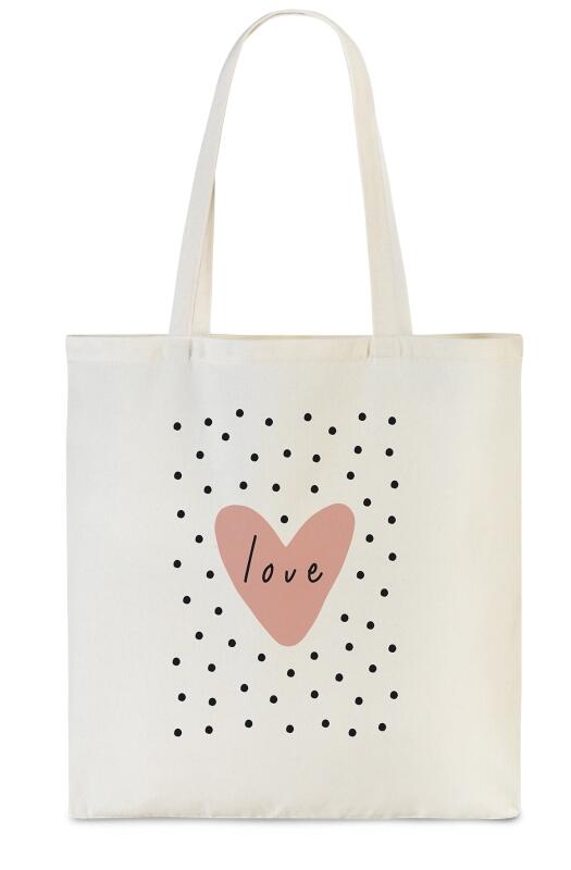 punta - Punta Trendy Naturleinenbeutel bedruckt verschiedene Motive sortiert Beige von punta