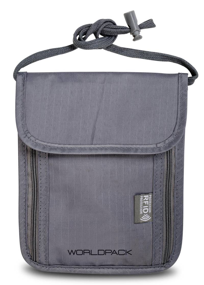 punta - Worldpack RFID Sicherheits Brustbeutel *hellgrau Grau von punta