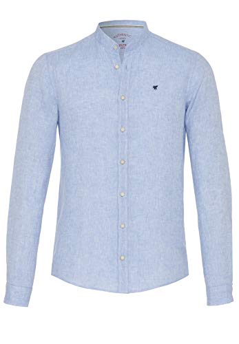 Pure h. Tico Herren 3801-21602 Pure-Casual Slim Fit Langarm Hemd, Uni hellblau, XXL von pure h. tico