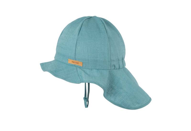 pure pure by BAUER Erstlingsmütze Pure Pure Mini Nackenschutzhut Leinen enjoy the sun von pure pure by BAUER