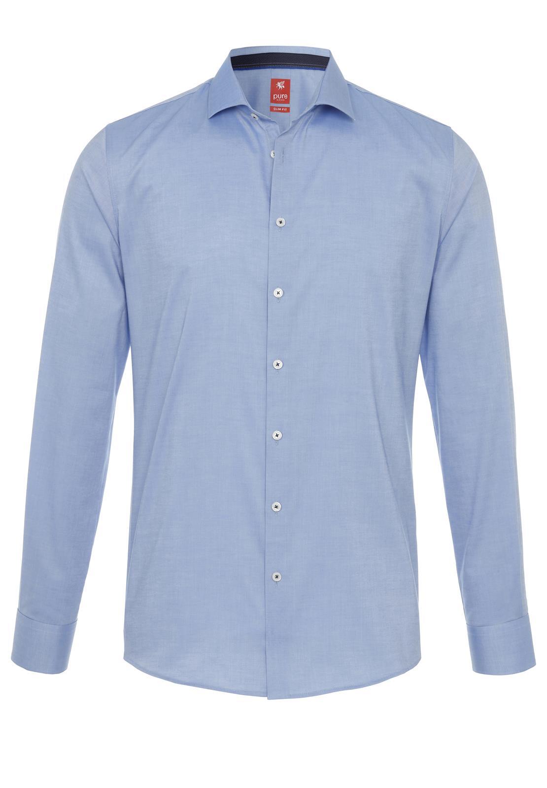 pure - PURE- City Hemd Red Langarm blau - Gr. - XXL von pure