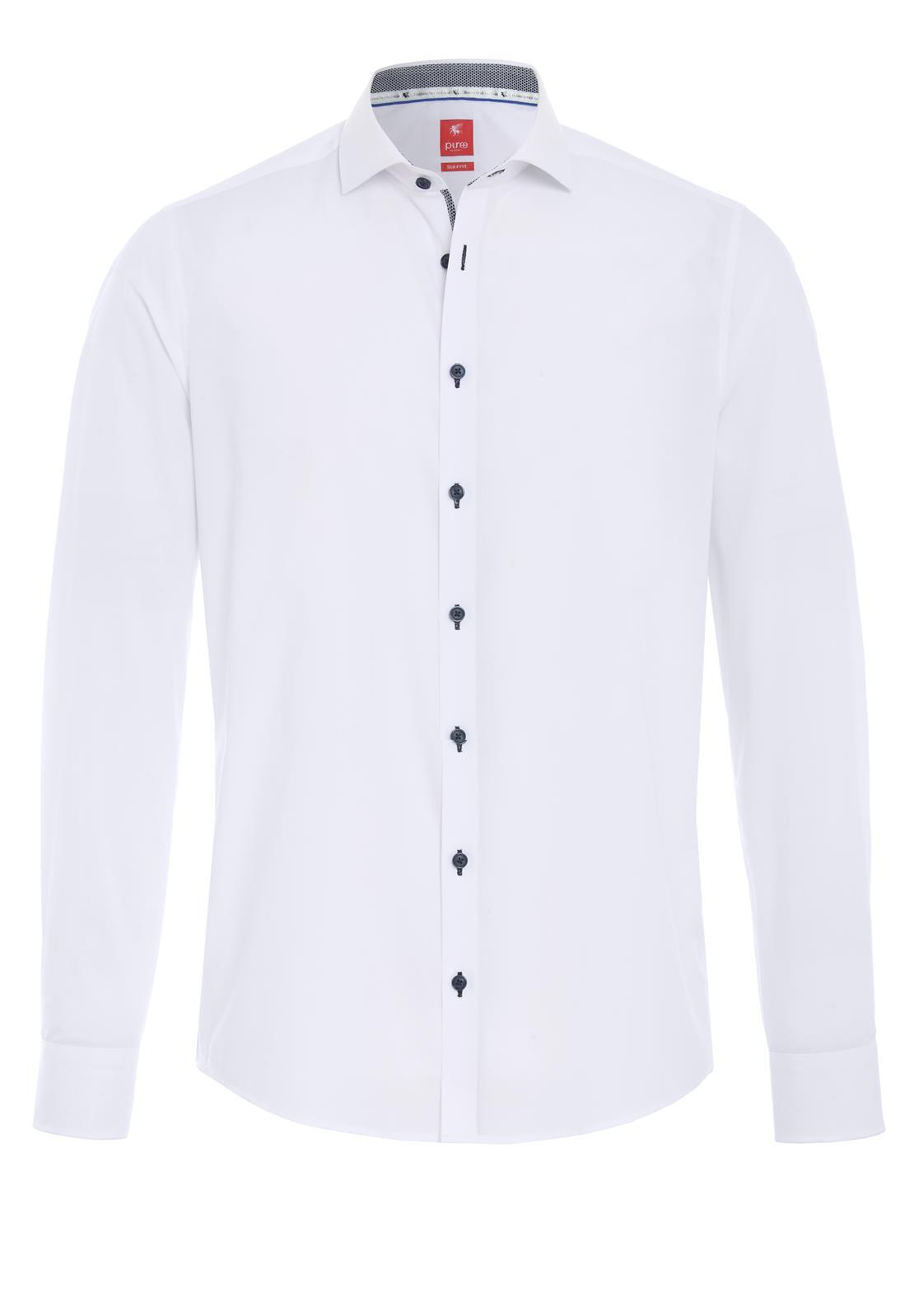 pure - PURE- City Hemd Red Langarm weiss - Gr. - XL von pure