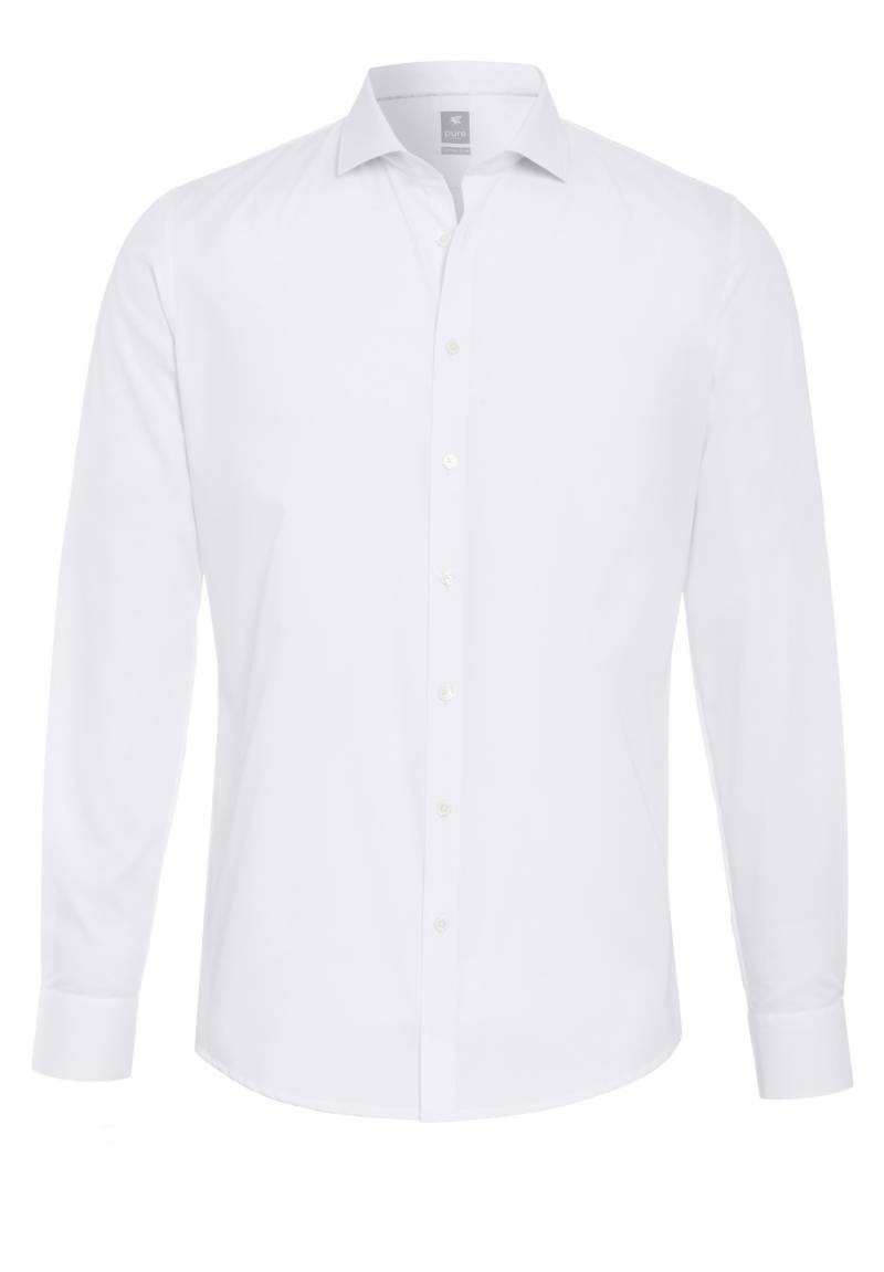 pure - PURE- City Hemd extra slim Langarm weiss - Gr. - L von pure