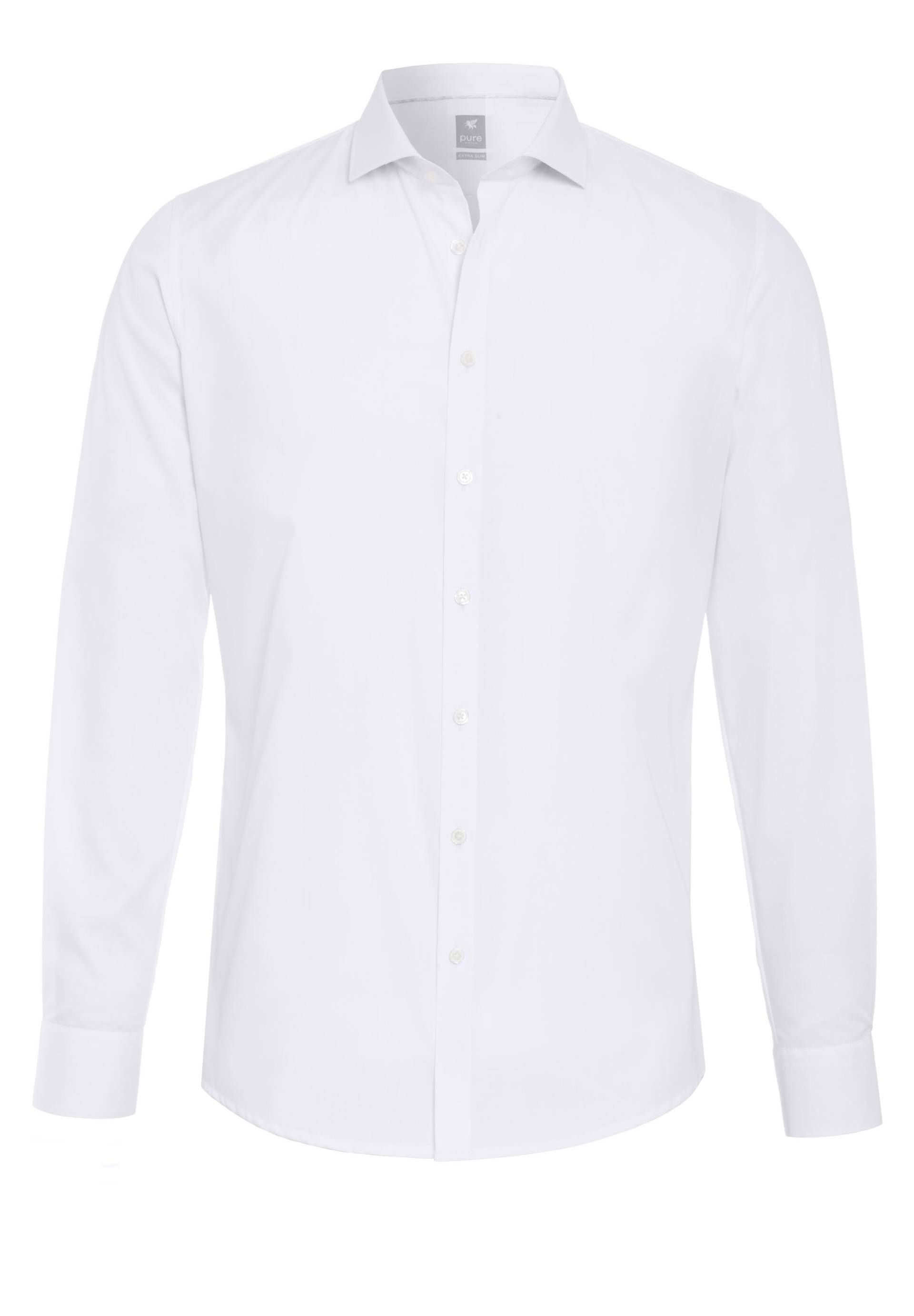 pure - PURE- City Hemd extra slim Langarm weiss - Gr. - XL von pure