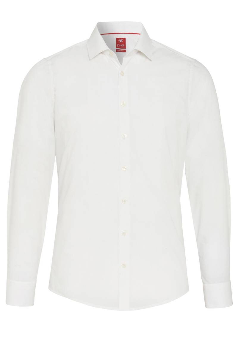 pure - PURE- City Hemd slim fit Langarm beige - Gr. - XL von pure