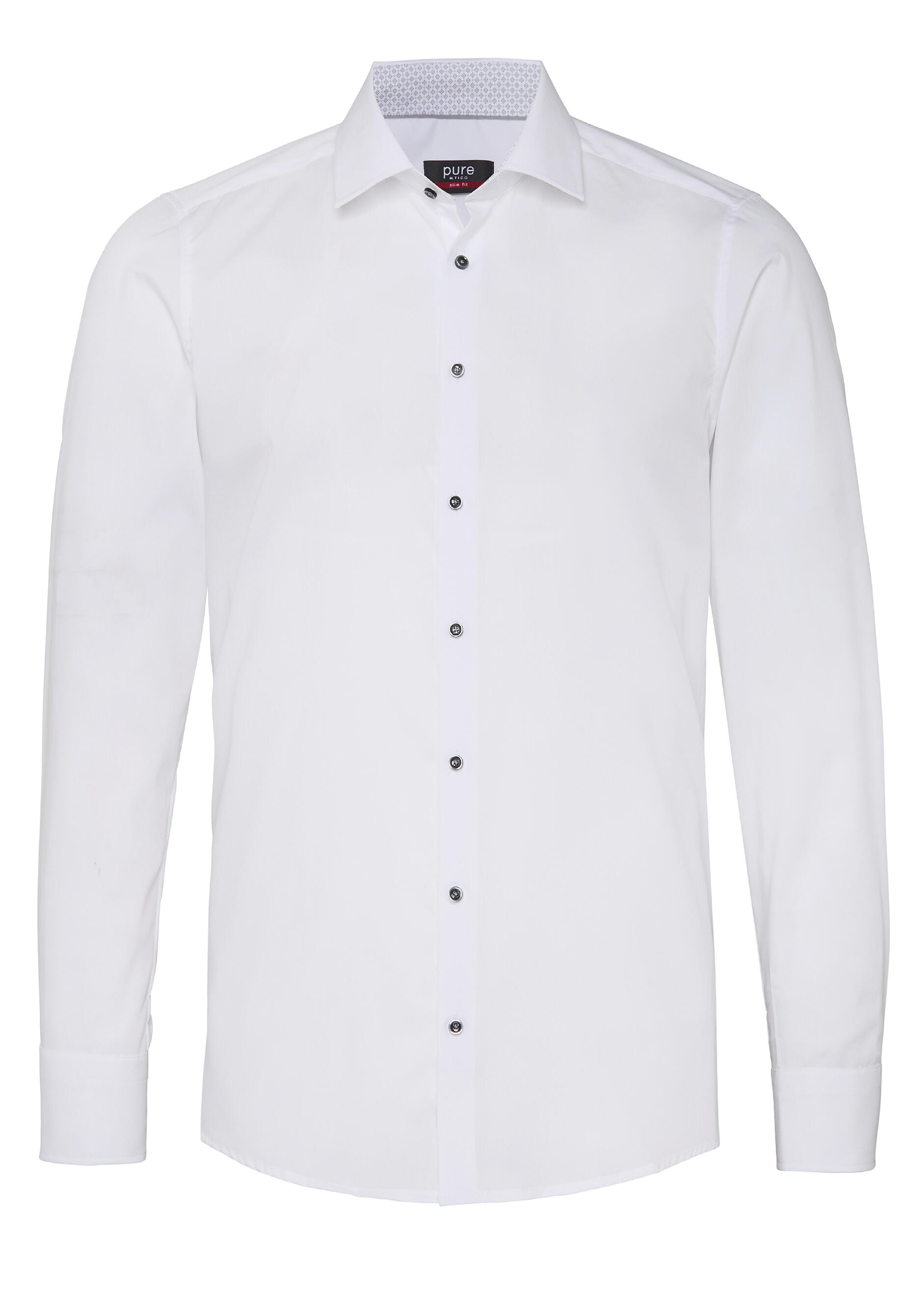 pure - PURE- City Hemd slim fit Langarm weiss - Gr. - XXL von pure