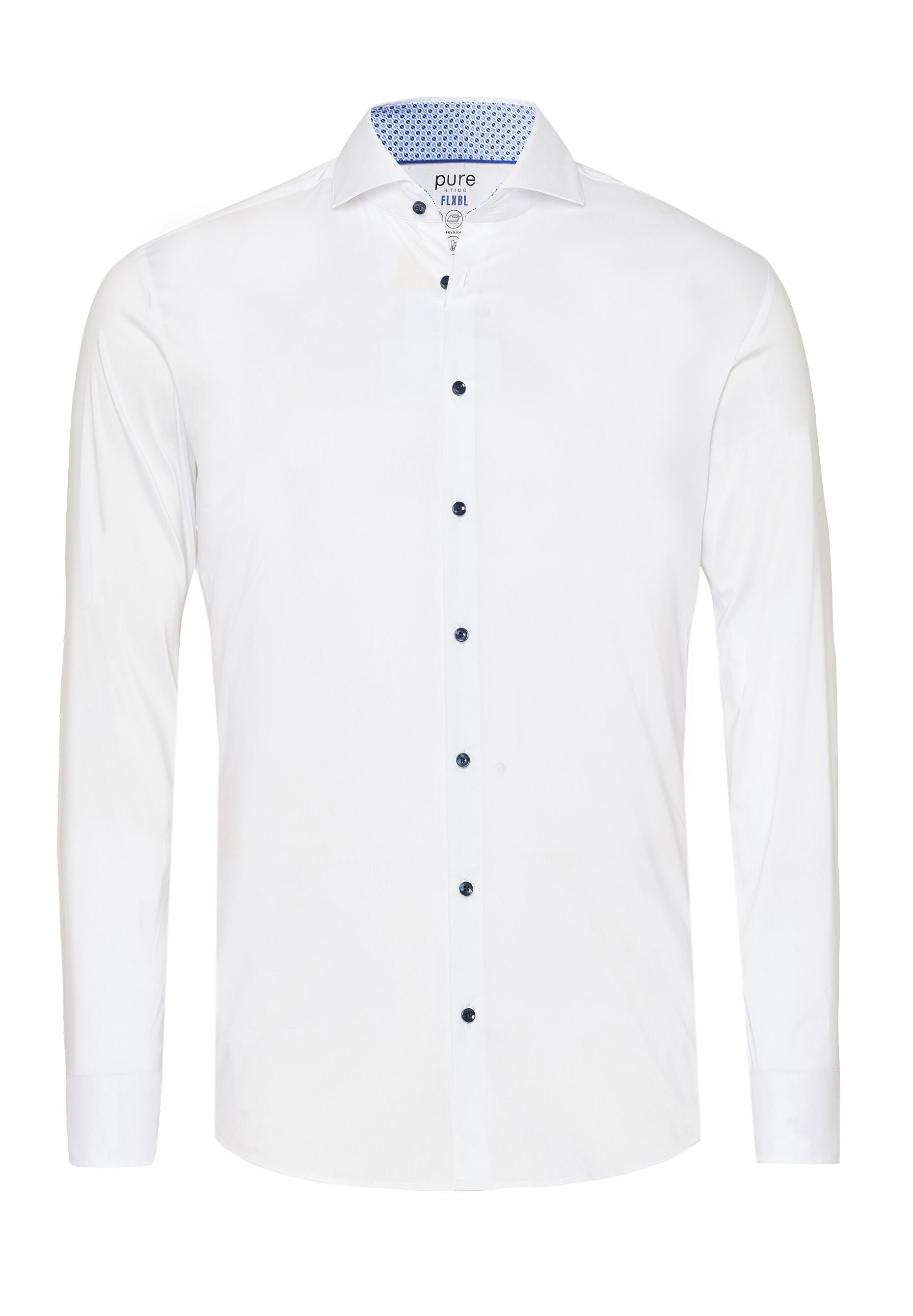 pure - PURE- FLXBL Hemd Langarm weiss - Gr. - 38 von pure