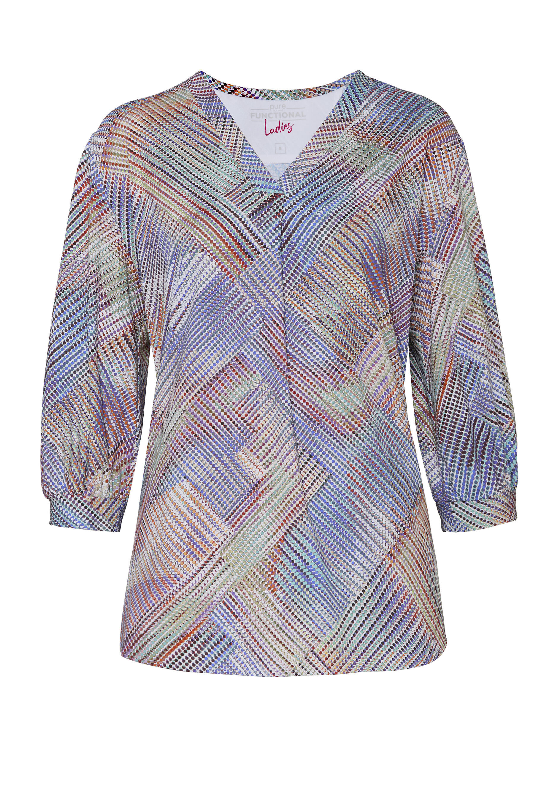 pure - PURE- Functional Bluse Langarm multicolor - Gr. - L von pure