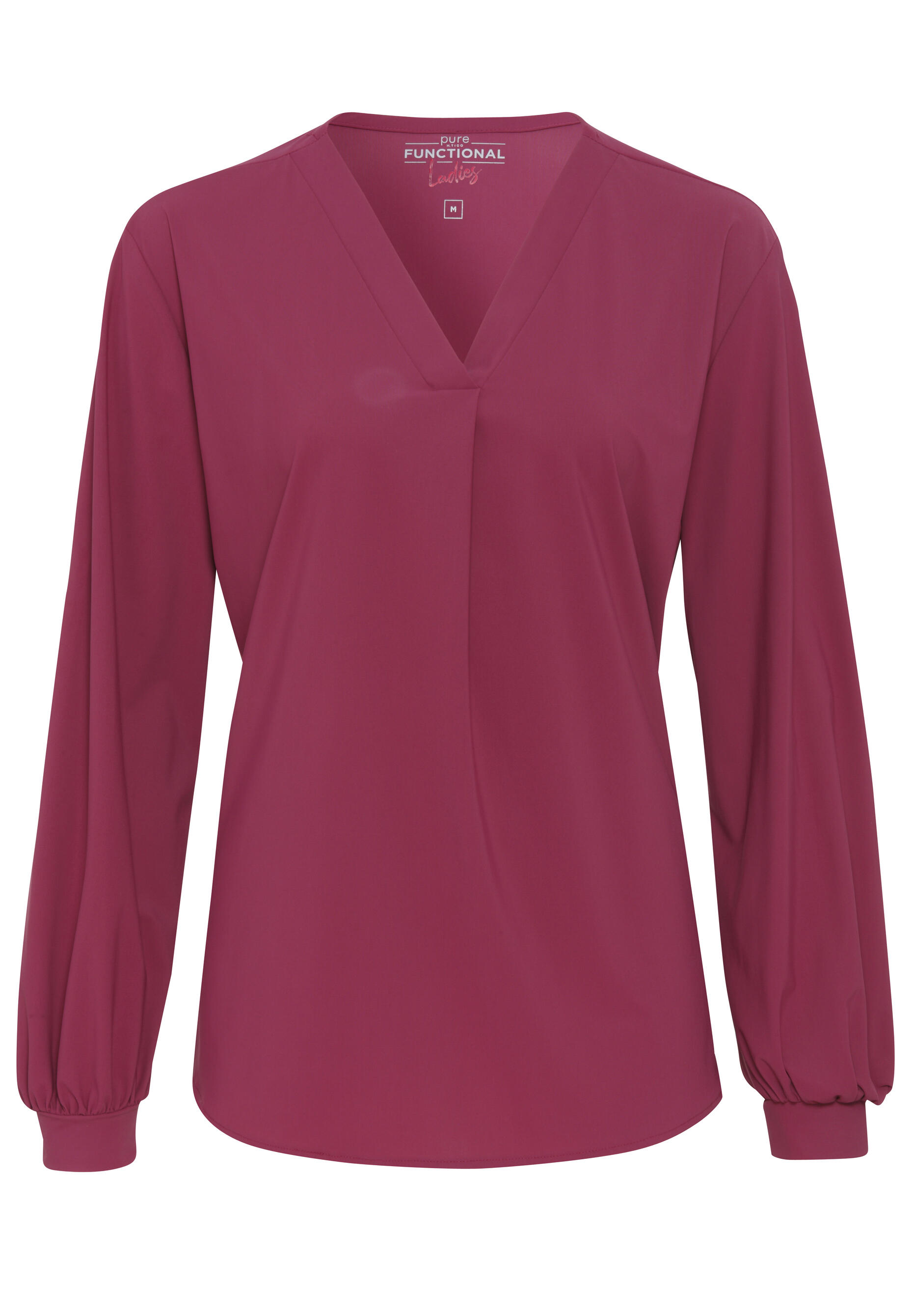 pure - PURE- Functional Bluse Langarm rot - Gr. - S von pure