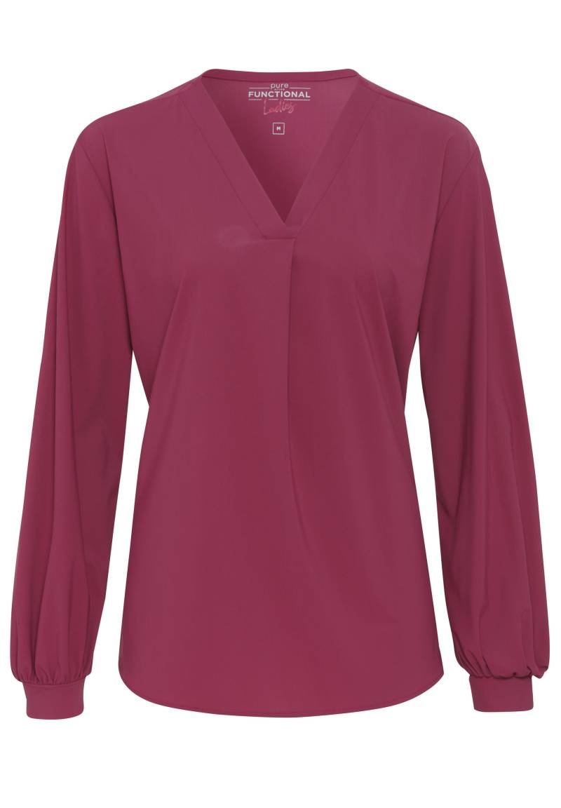 pure - PURE- Functional Bluse Langarm rot - Gr. - S von pure
