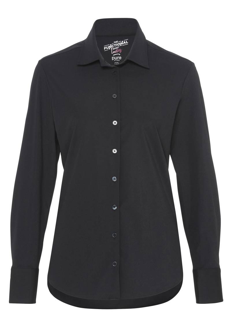 pure - PURE- Functional Bluse Langarm schwarz - Gr. - L von pure