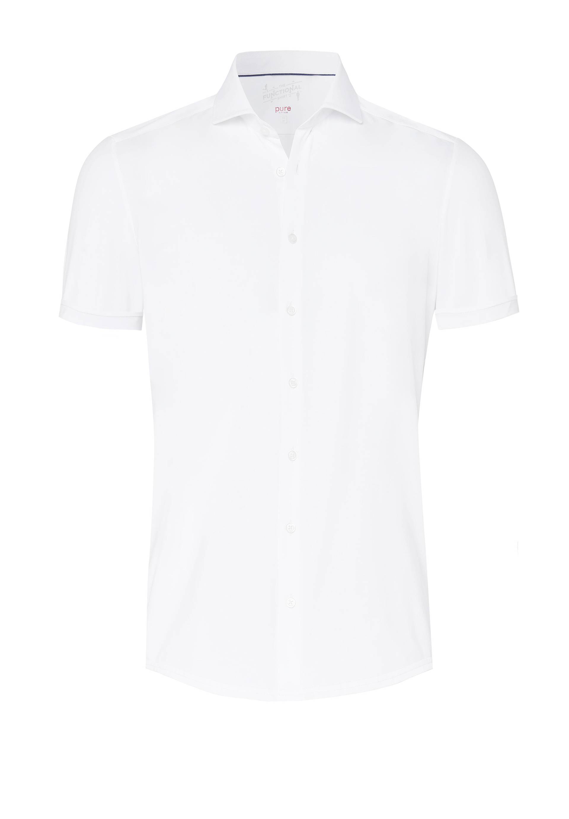 pure - PURE- Functional Hemd Halbarm weiss - Gr. - 40 von pure