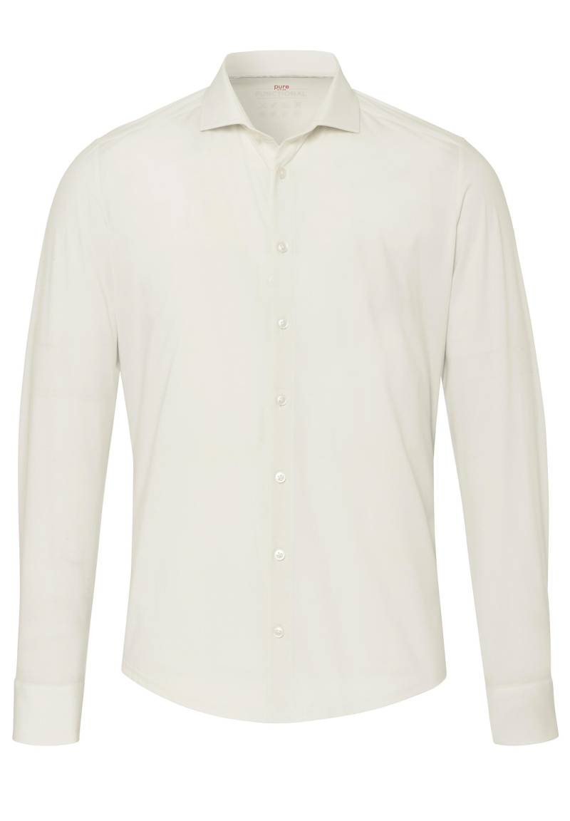 pure - PURE- Functional Hemd Langarm beige - Gr. - 38 von pure
