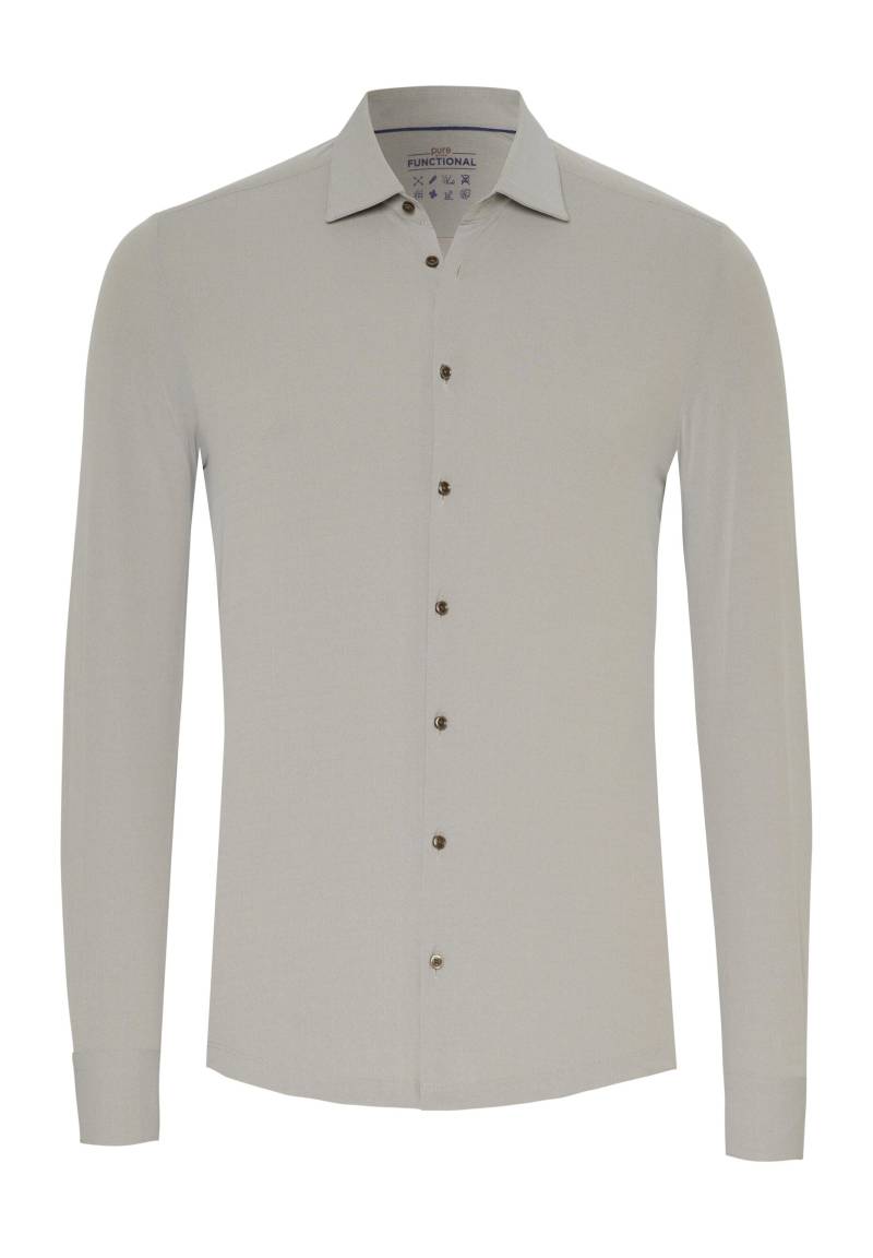 pure - PURE- Functional Hemd Langarm beige - Gr. - 46 von pure