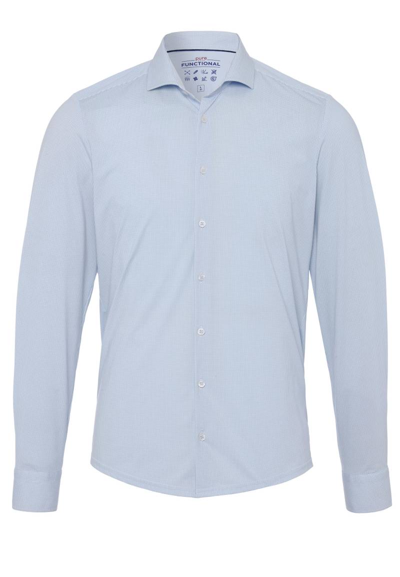 pure - PURE- Functional Hemd Langarm blau - Gr. - 38 von pure