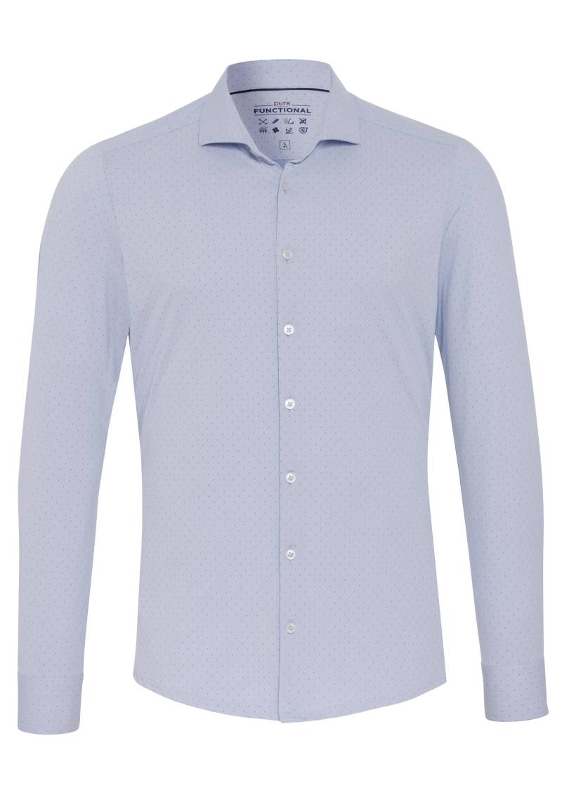 pure - PURE- Functional Hemd Langarm blau - Gr. - 39 von pure