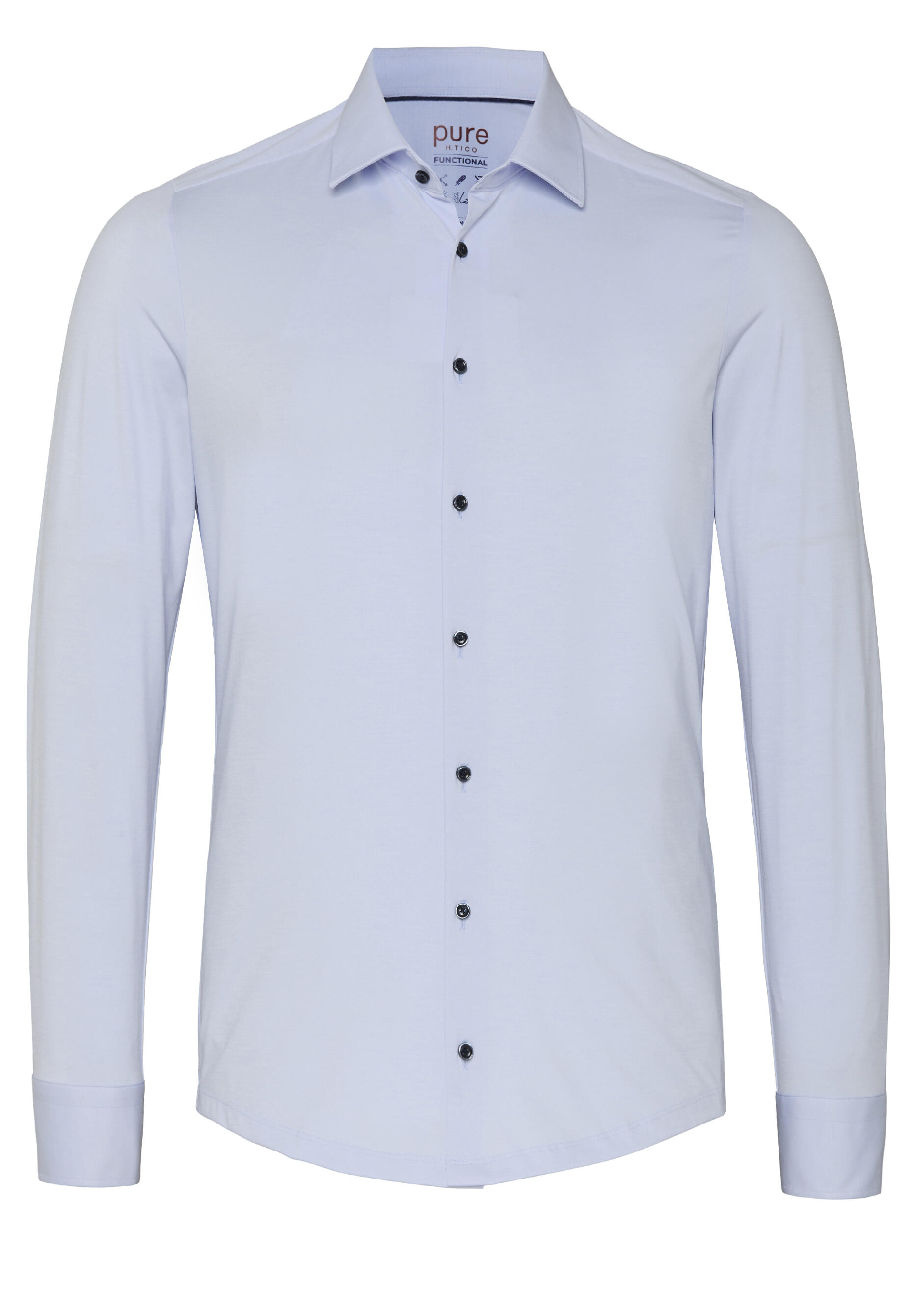 pure - PURE- Functional Hemd Langarm blau - Gr. - 39 von pure