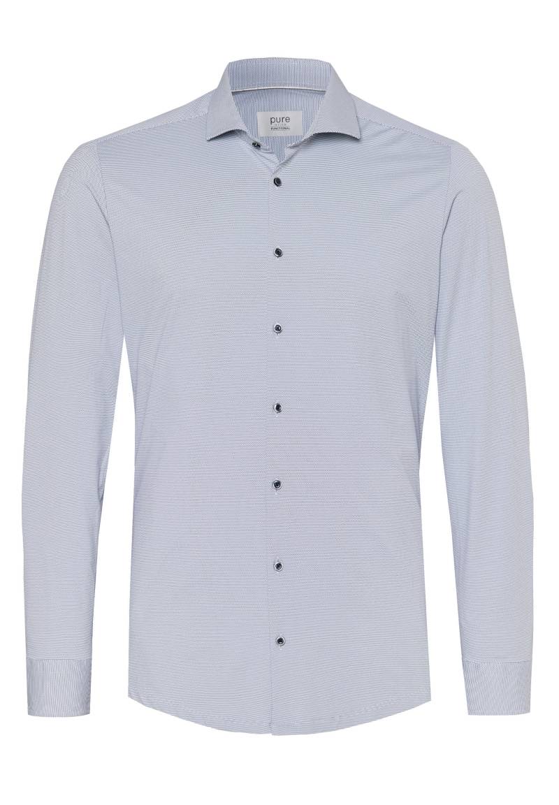 pure - PURE- Functional Hemd Langarm blau - Gr. - 41 von pure