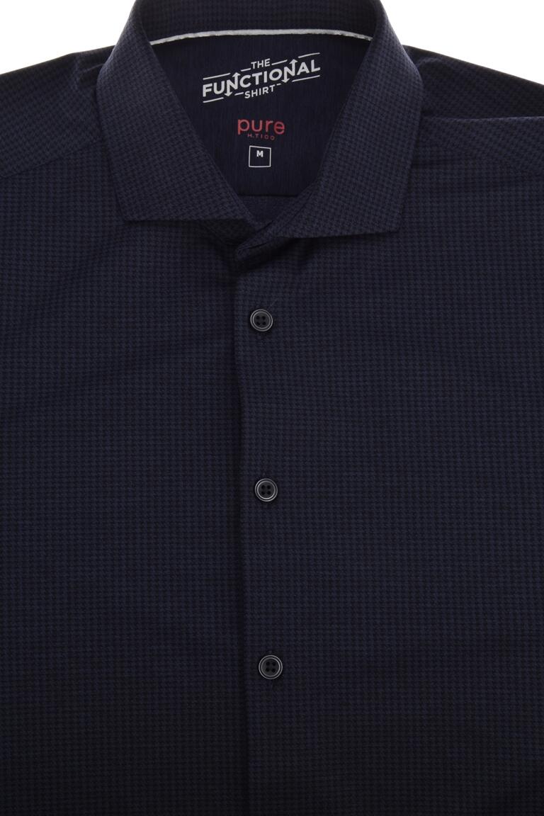 pure - PURE- Functional Hemd Langarm blau - Gr. - 41 von pure