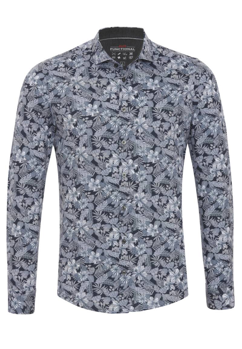pure - PURE- Functional Hemd Langarm grau - Gr. - 40 von pure