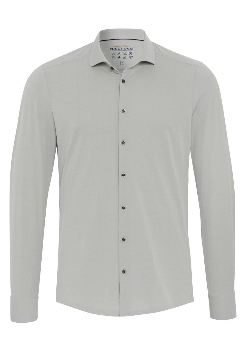 pure - PURE- Functional Hemd Langarm grün - Gr. - 39 von pure