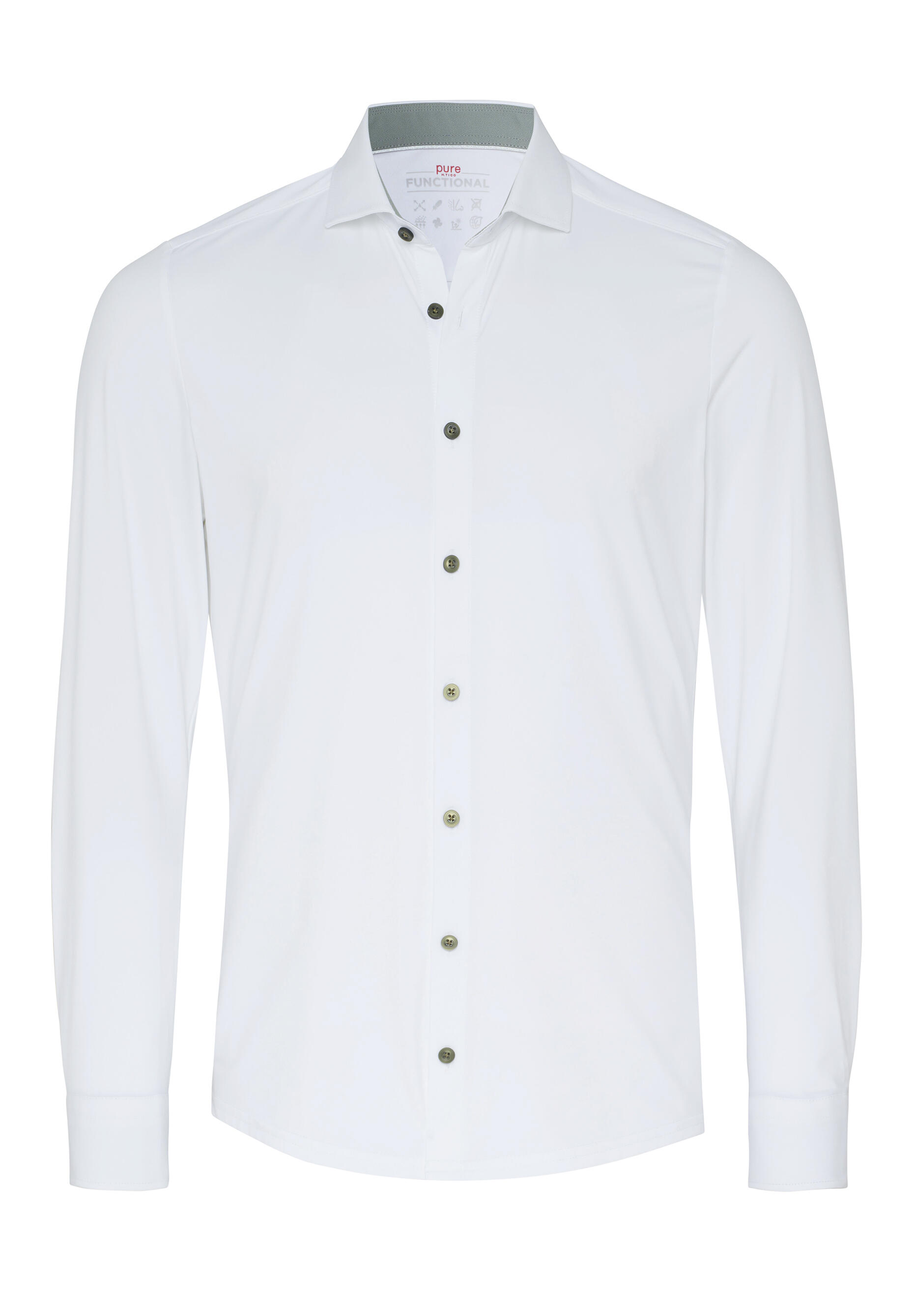 pure - PURE- Functional Hemd Langarm weiss - Gr. - 38 von pure