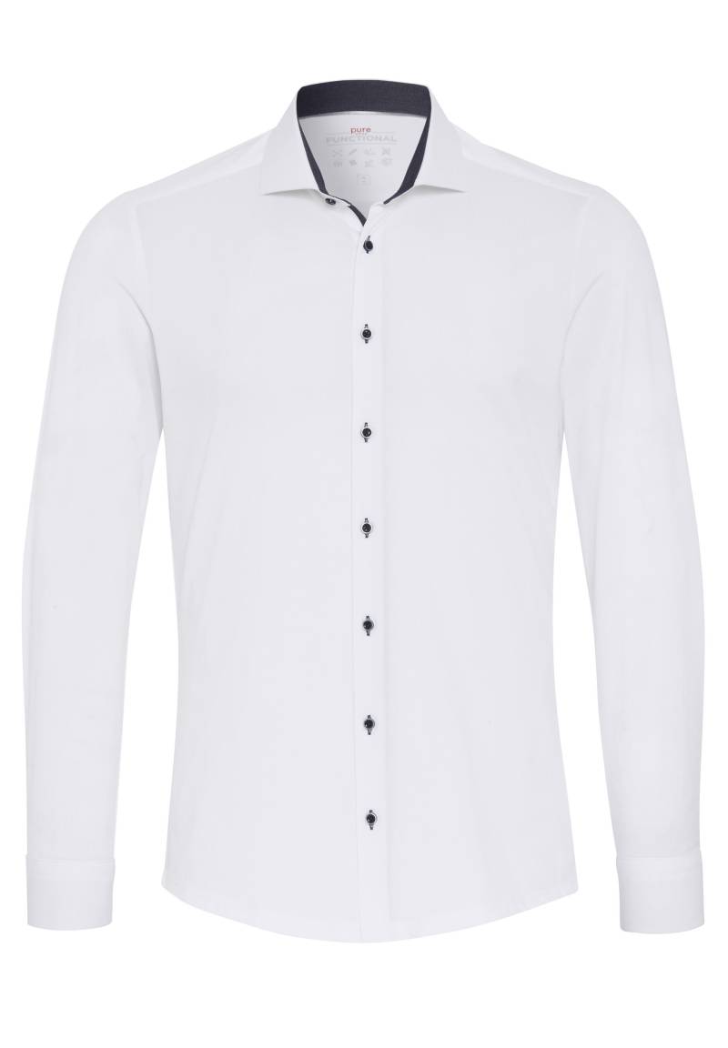 pure - PURE- Functional Hemd Langarm weiss - Gr. - 38 von pure