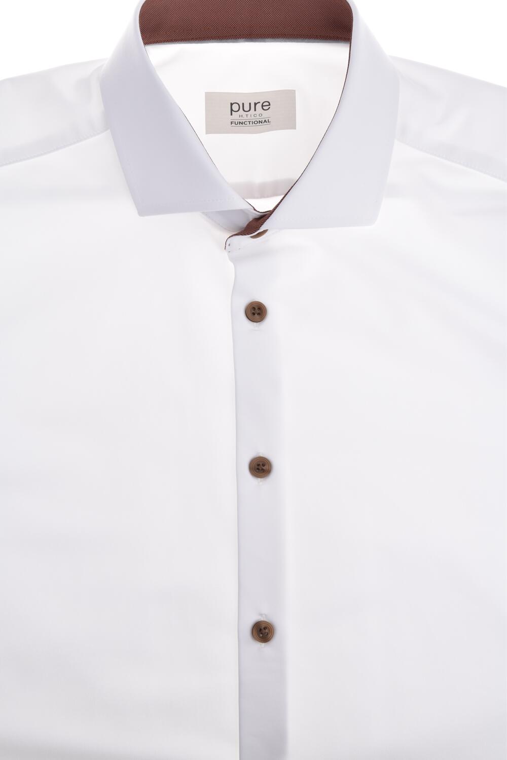 pure - PURE- Functional Hemd Langarm weiss - Gr. - 38 von pure