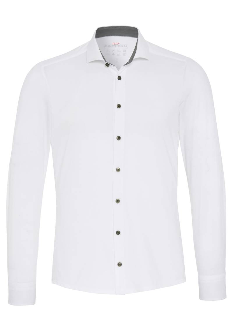 pure - PURE- Functional Hemd Langarm weiss - Gr. - 39 von pure