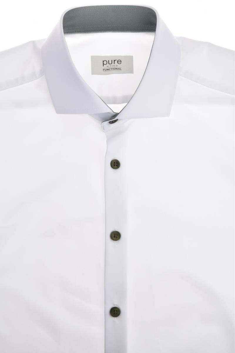 pure - PURE- Functional Hemd Langarm weiss - Gr. - 40 von pure