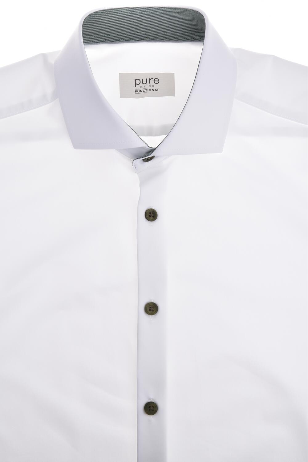 pure - PURE- Functional Hemd Langarm weiss - Gr. - 43 von pure