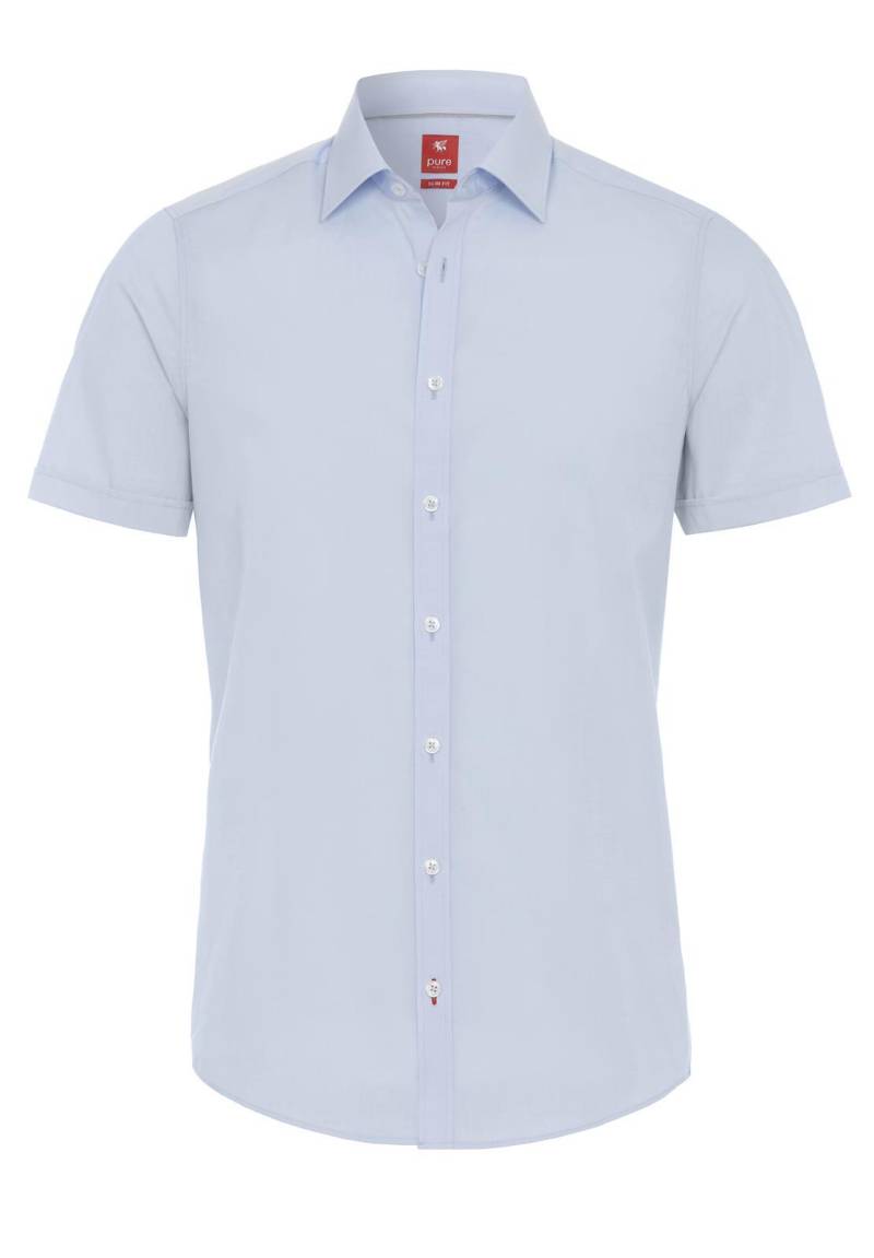 pure - PURE Hemd City slim fit Halbarm blau - Gr. - XXL von pure