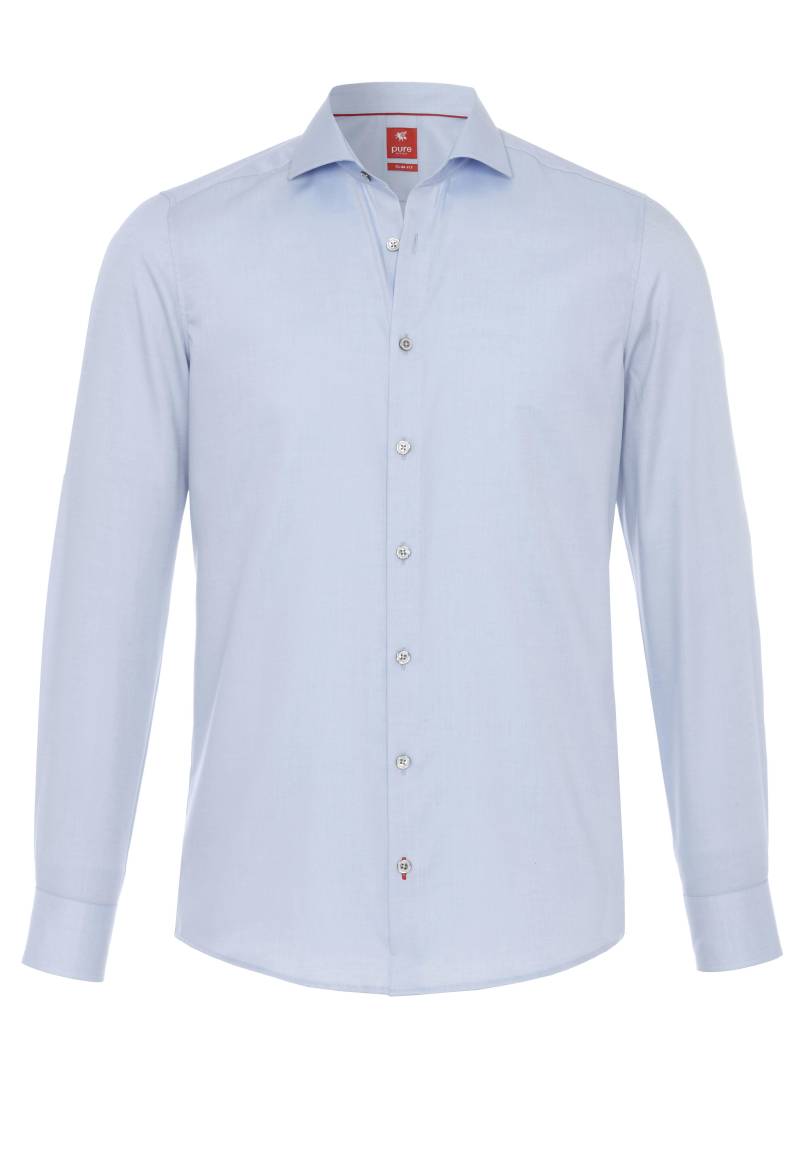pure - PURE Hemd City slim fit Langarm blau - Gr. - XL von pure