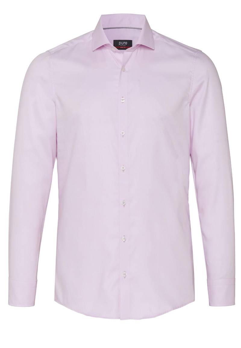 pure - PURE Hemd City slim fit Langarm rosa - Gr. - L von pure