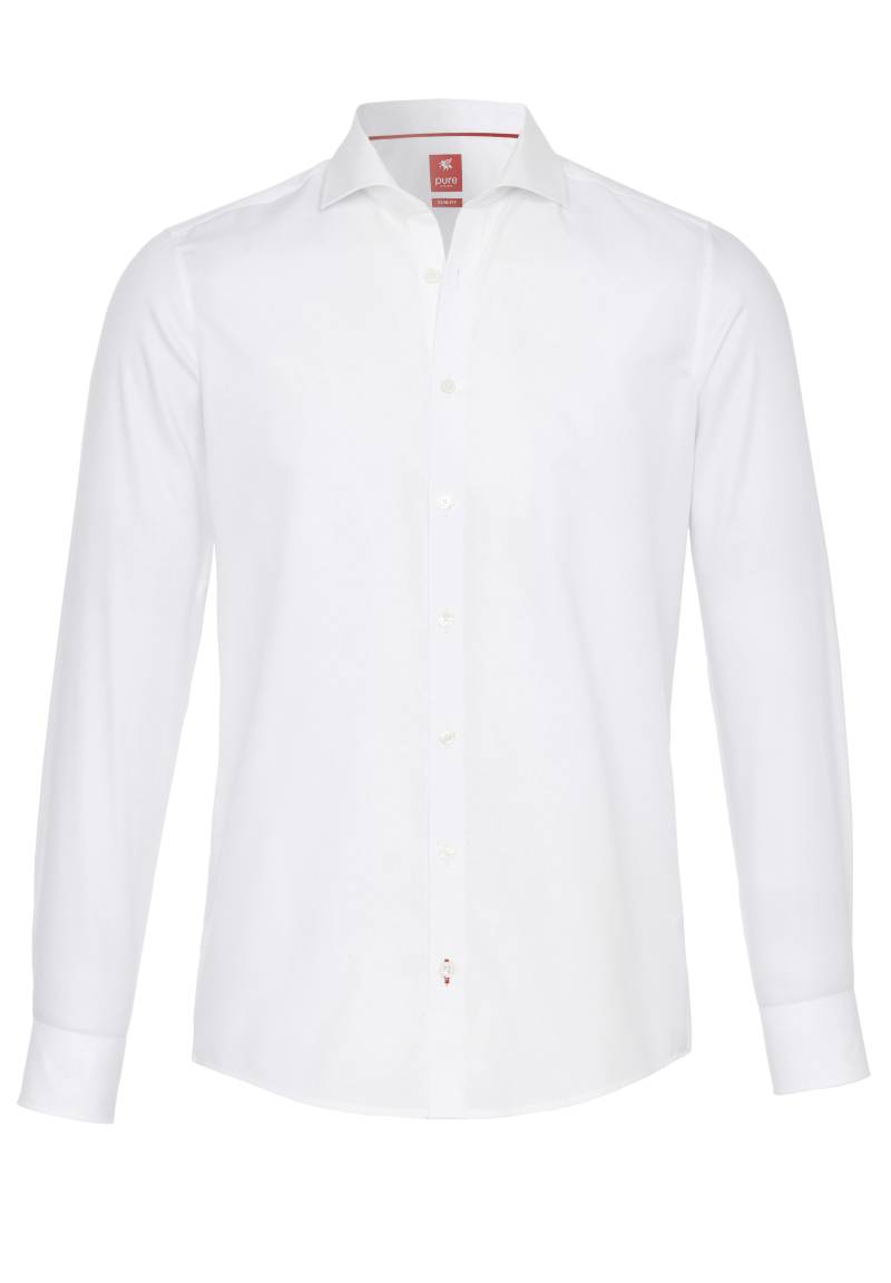 pure - PURE Hemd City slim fit Langarm weiss - Gr. - XL von pure