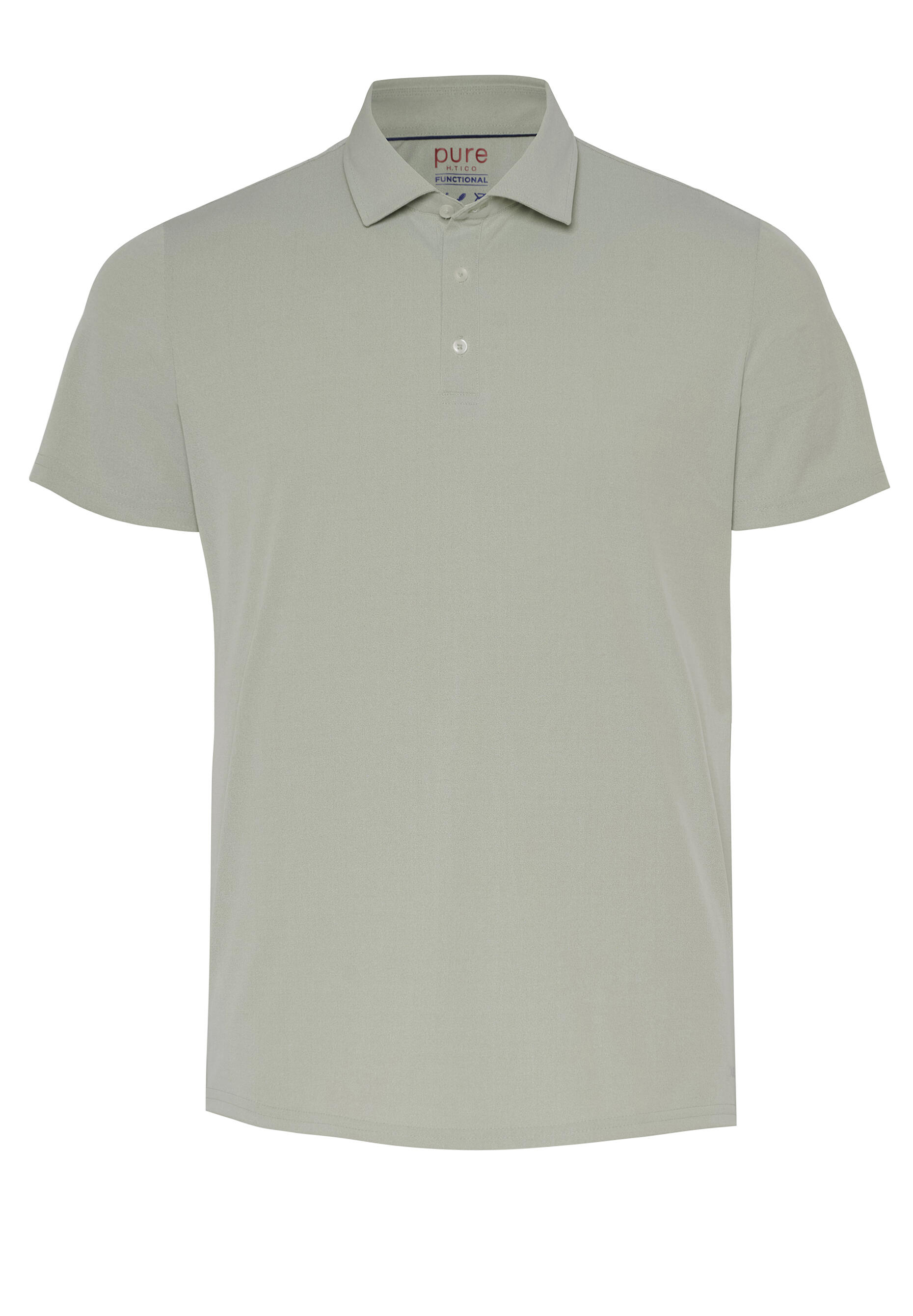 pure - Pure Functional Polo slim fit Halbarm grün - Gr. - S von pure