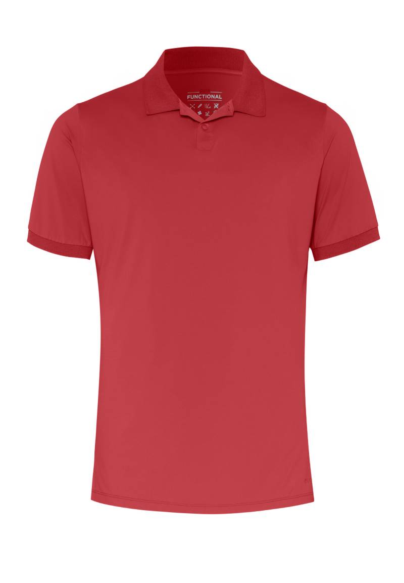 pure - Pure Functional Polo slim fit Halbarm rot - Gr. - XXL von pure