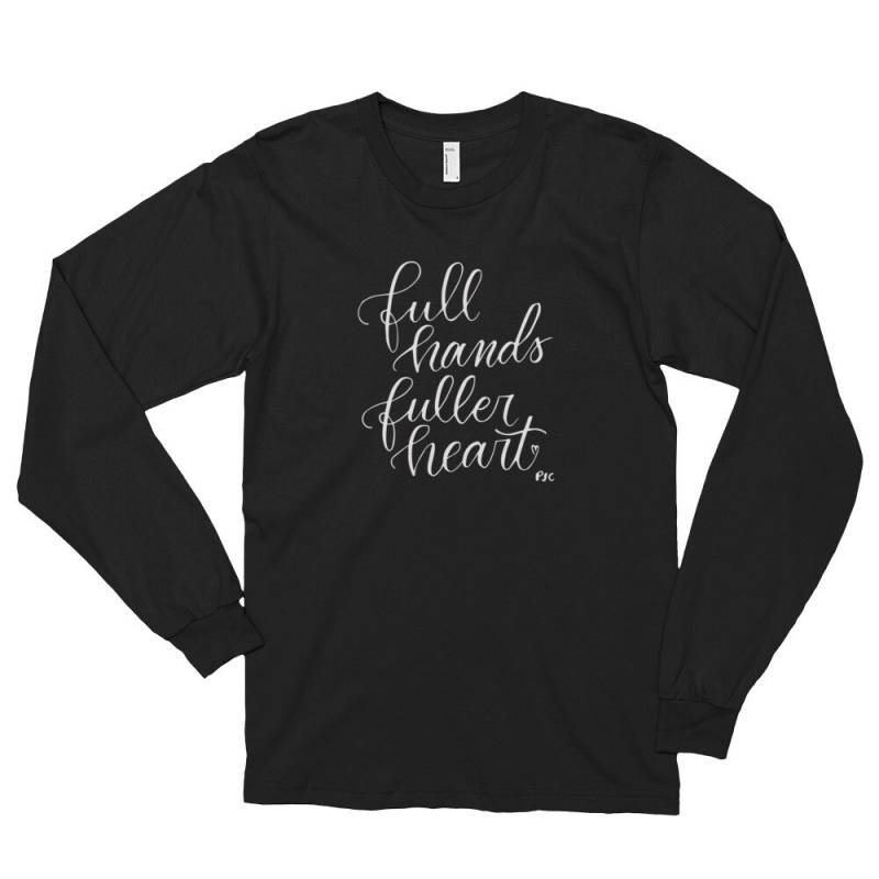 Volle Hände Voller Herz Langarm-T-Shirt | Unisex von purejoycreative