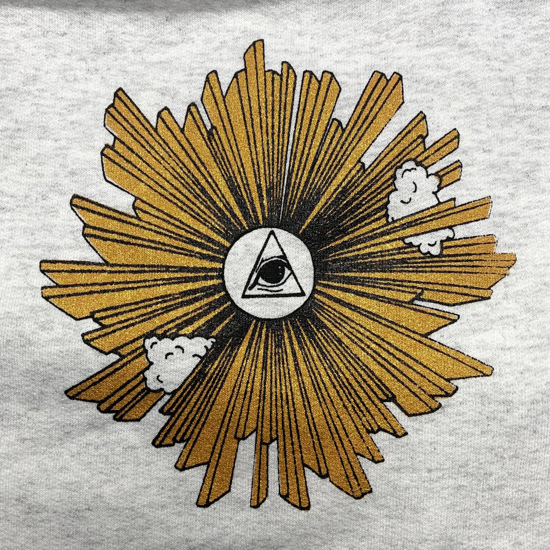 Auge Der Vorsehung Gold Print Sweatshirt Auge Der Vorsehung Gold Print Sweatshirt von purgatoryltd